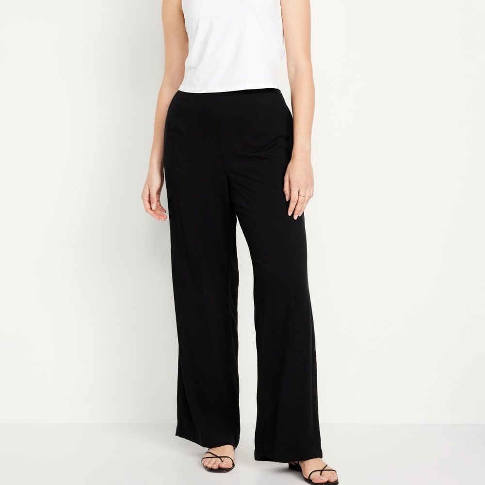 Old Navy Black Wide Leg Playa Pants